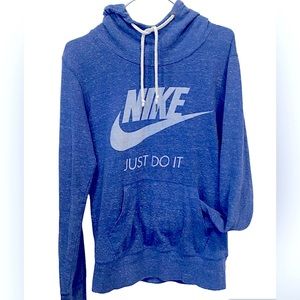 💙 NIKE HOODIE - Just Do It - Women’s / Teens pullover- Vintage blue - Small 🩵